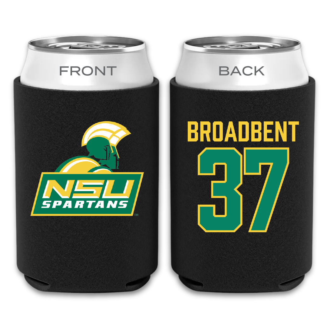 Norfolk State University Football Black Can Cooler - #37 Kaleb Broadbent