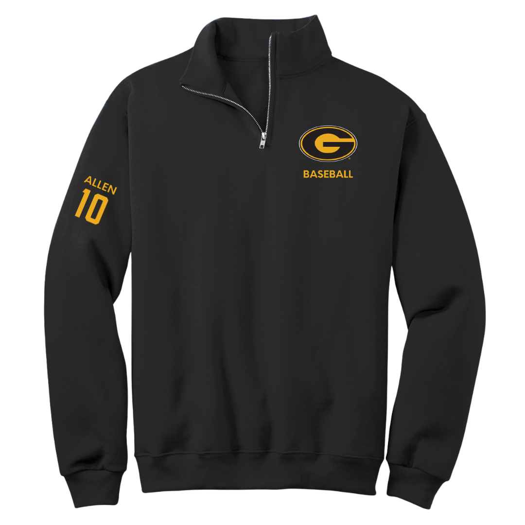 Grambling State University Baseball Black Quarter-Zip - #10 Payton Allen
