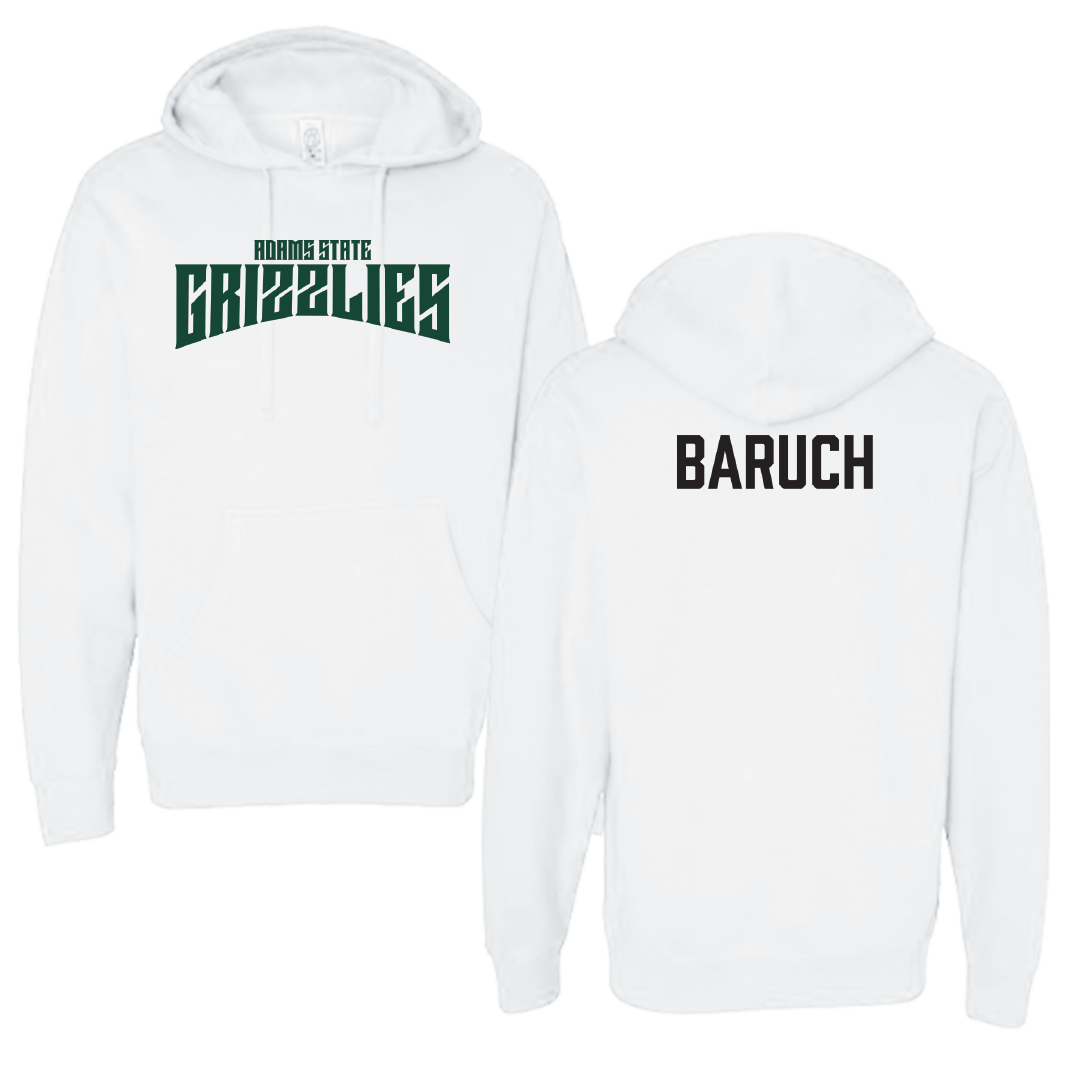 Adams State University Baseball White Classic Hoodie - Shaked Baruch