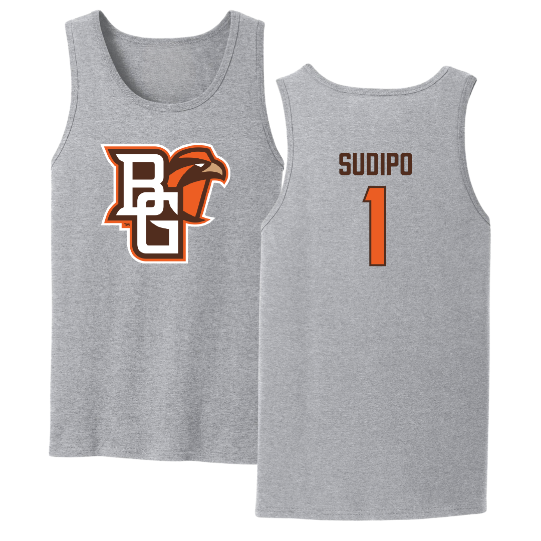 Bowling Green State University Football Sport Gray Tank Top - #1 Mateo Sudipo