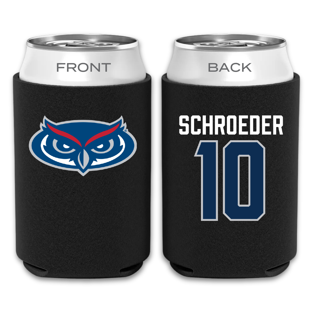 Florida Atlantic University Baseball Black Can Cooler - #10 John Schroeder