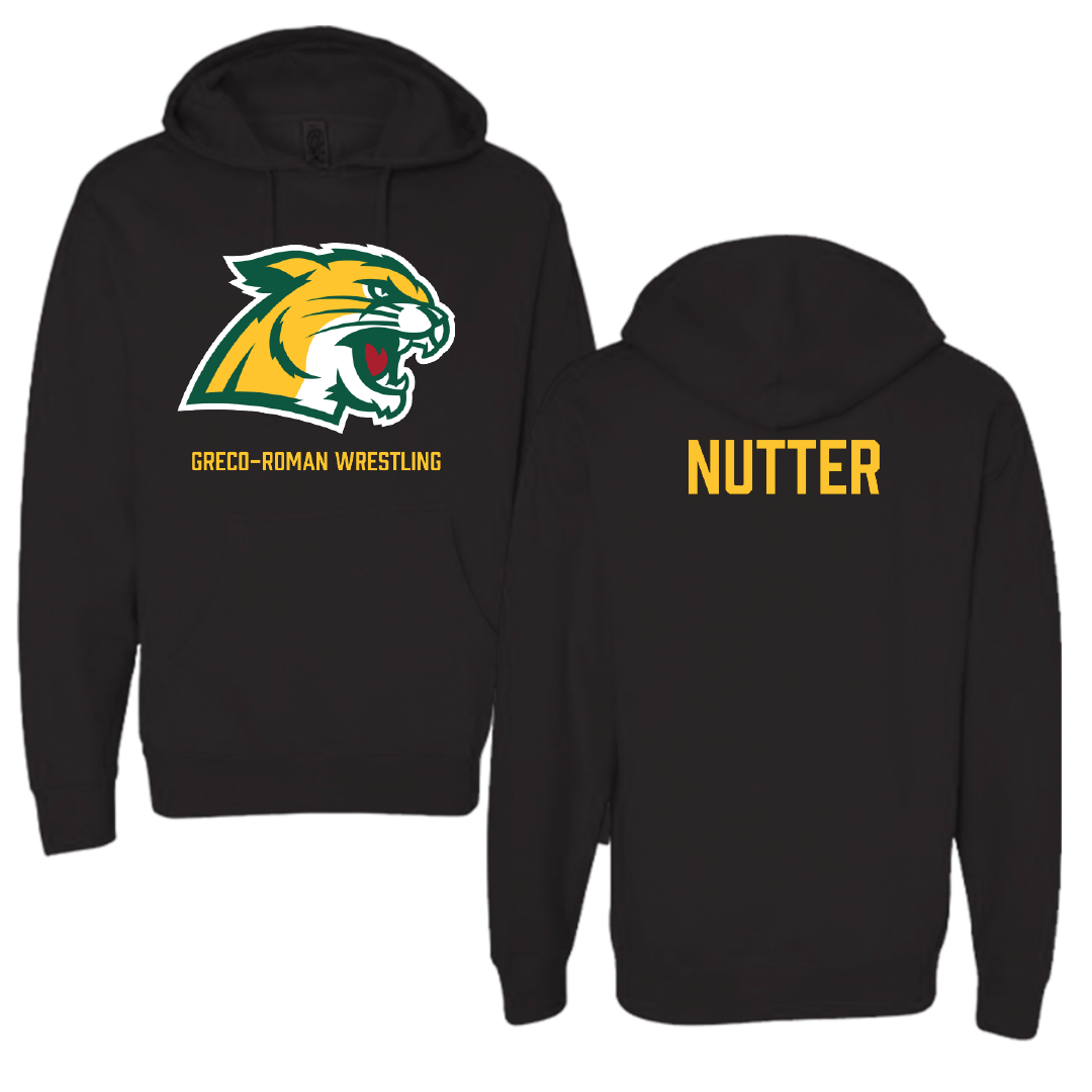 Northern Michigan University Greco-Roman Wrestling Black Hoodie - Aidan Nutter
