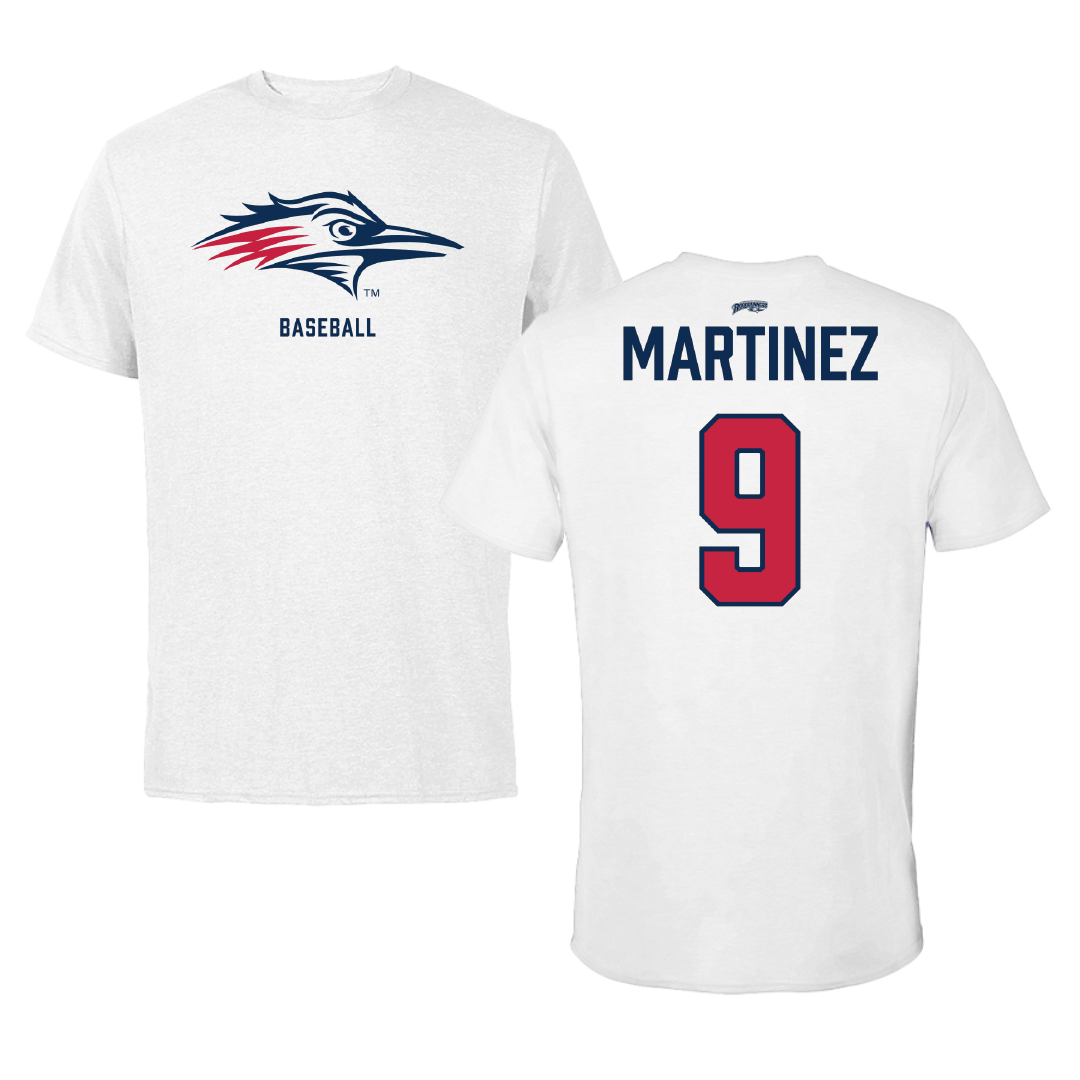 Metropolitan State University of Denver Baseball White Tee - #9 Alek Martinez