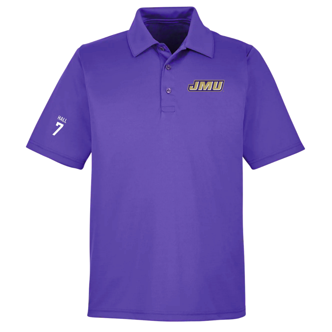 James Madison University Softball Purple Polo - #7 Jasmine Hall