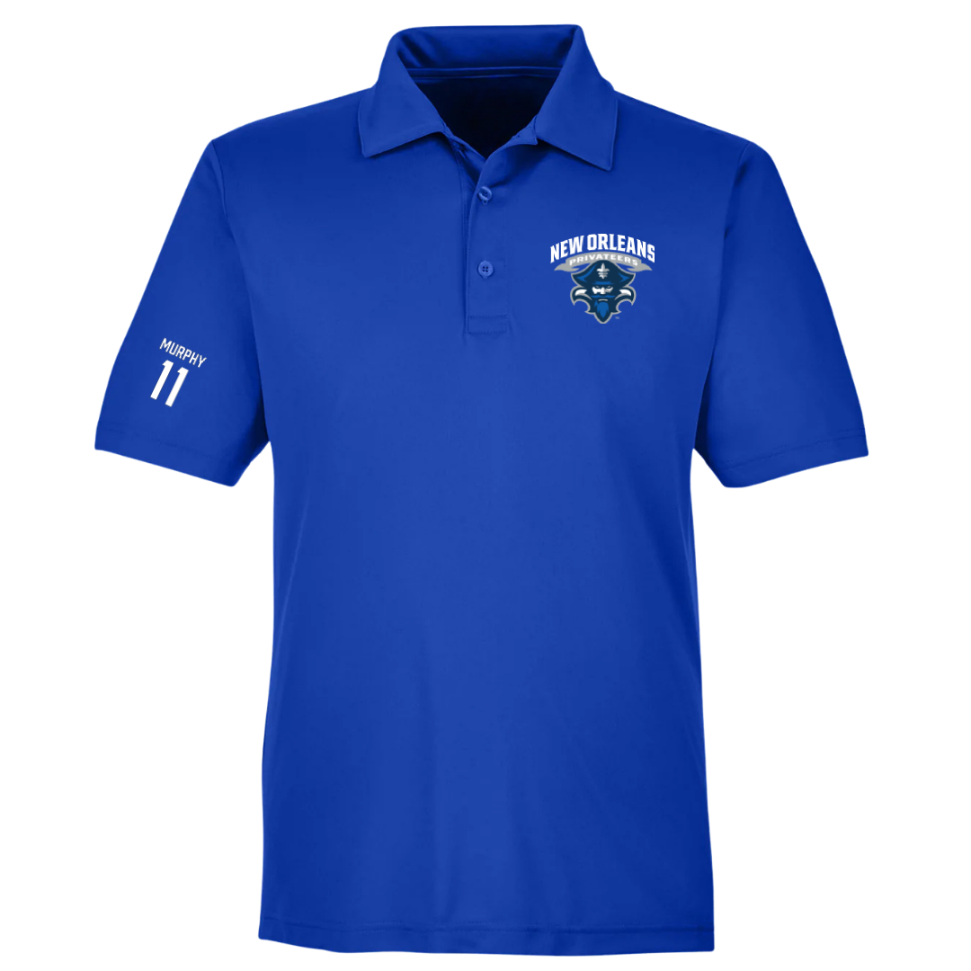 University of New Orleans Basketball (M) Blue Polo - #11 Preston Murphy