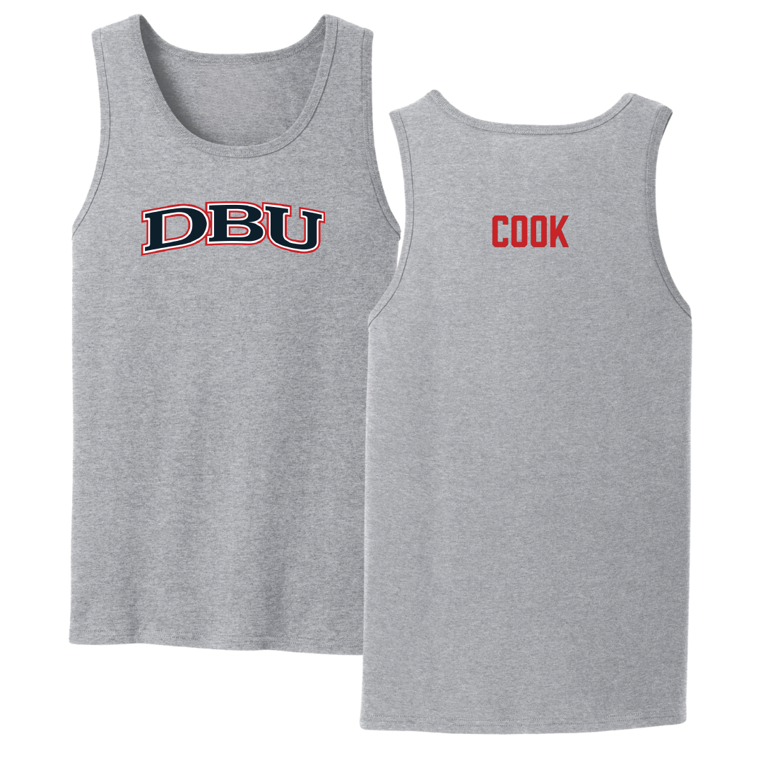 Dallas Baptist University Cheer Sport Gray Tank Top - Janae Cook