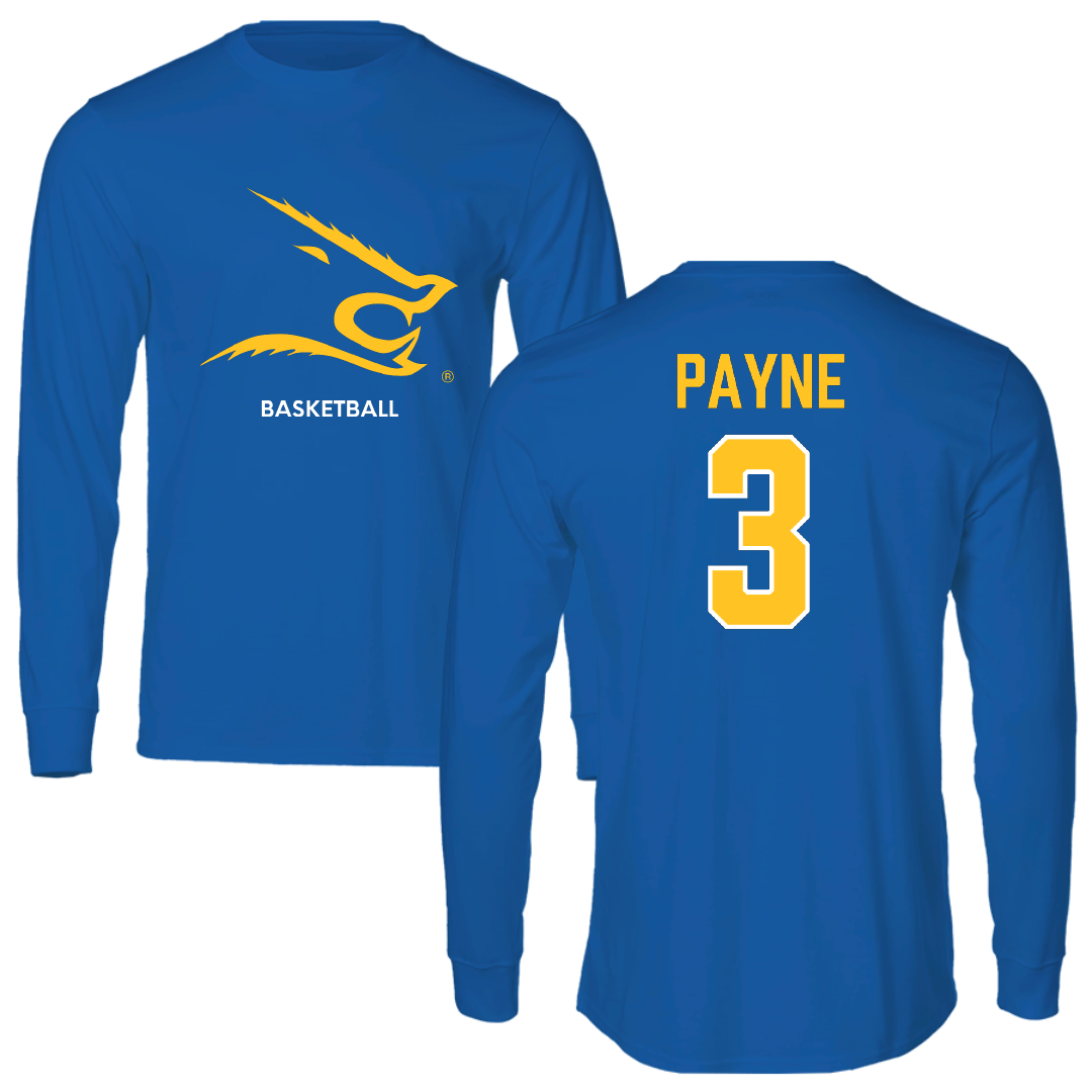 Texas A&M University-Kingsville Basketball (M) Blue Long Sleeve - #3 Isaiah Payne