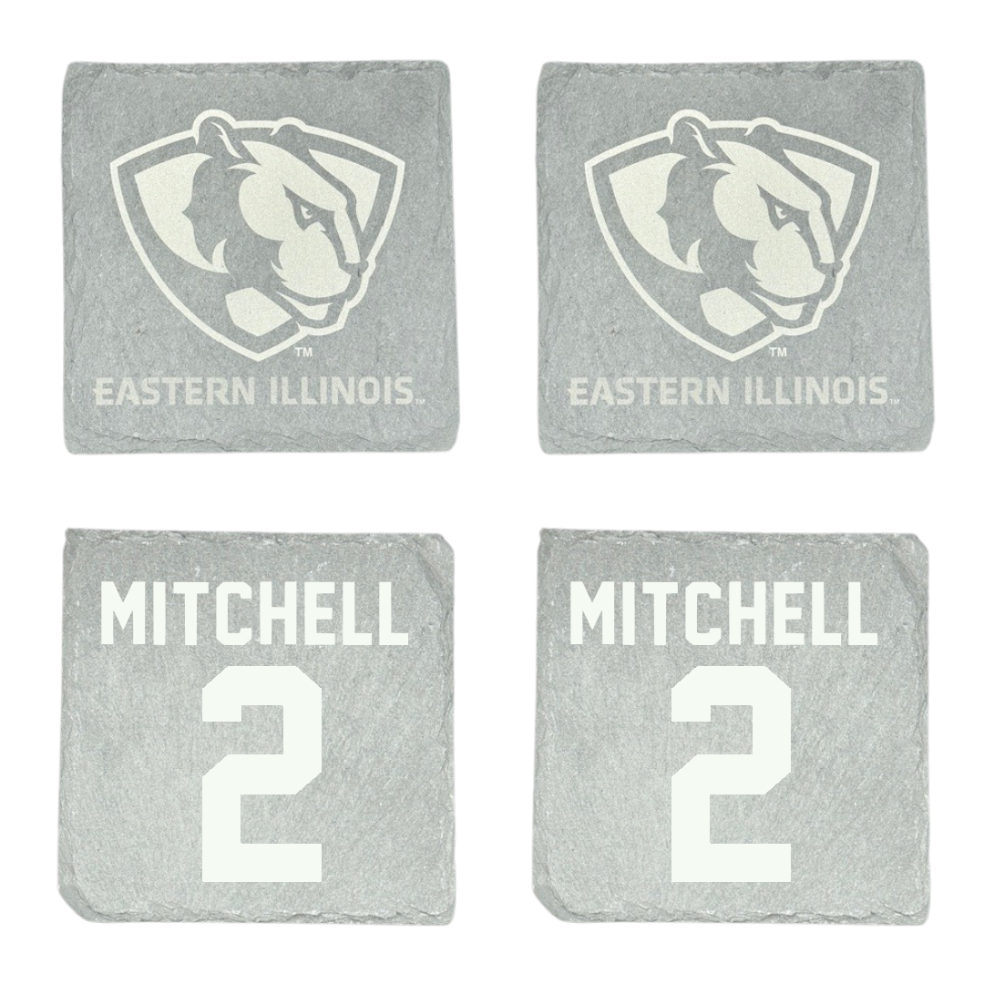 Eastern Illinois University Football Stone Coaster (4 Pack)  - #2 Bruce Mitchell