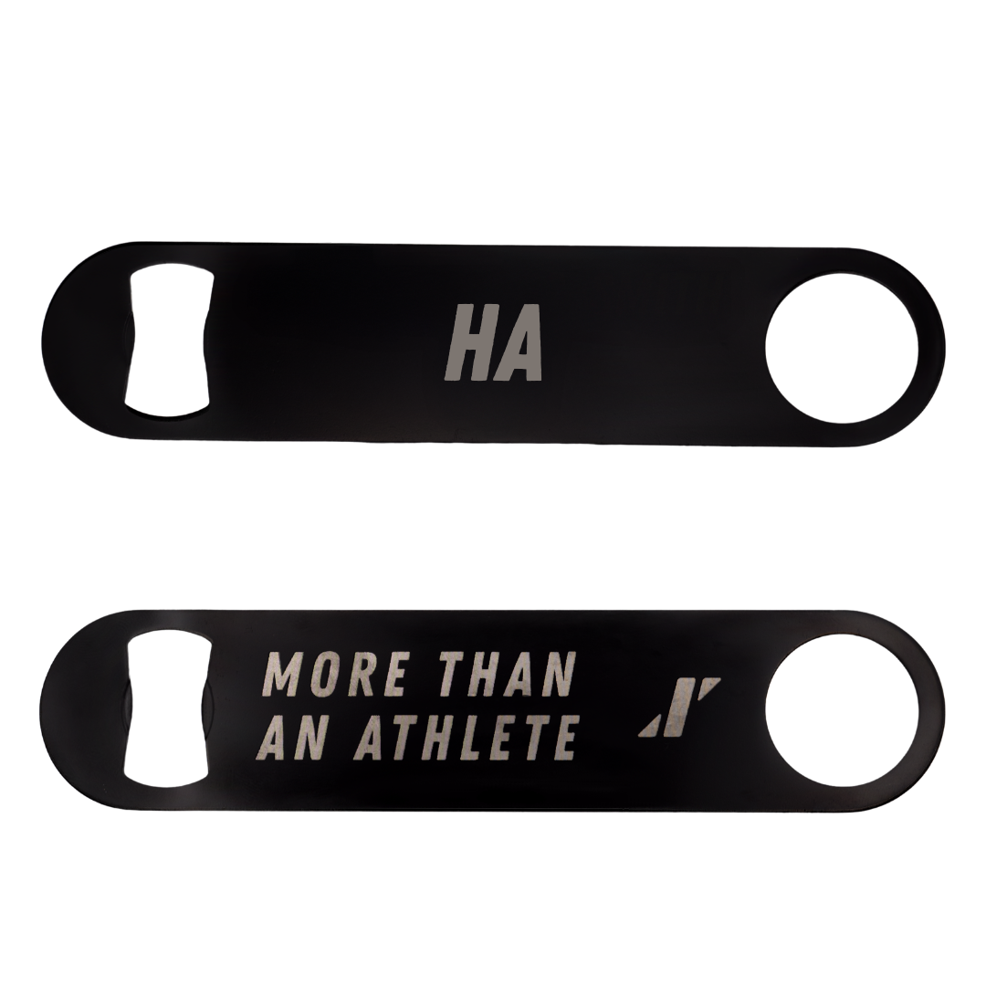 George Mason University Tennis Black Bottle Opener - Dustin Ha