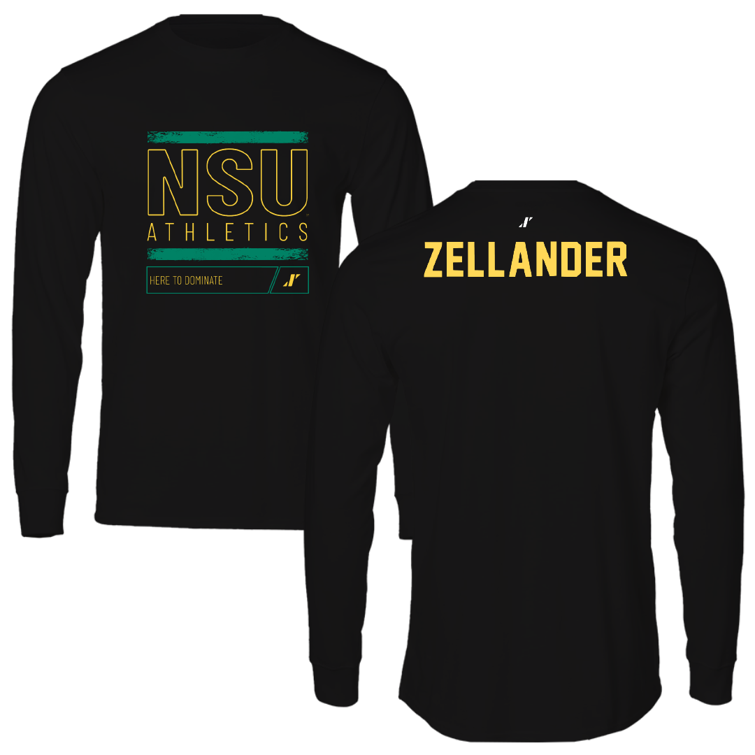 Norfolk State University TF and XC Black Dominate Performance Long Sleeve - Jeremiah Zellander