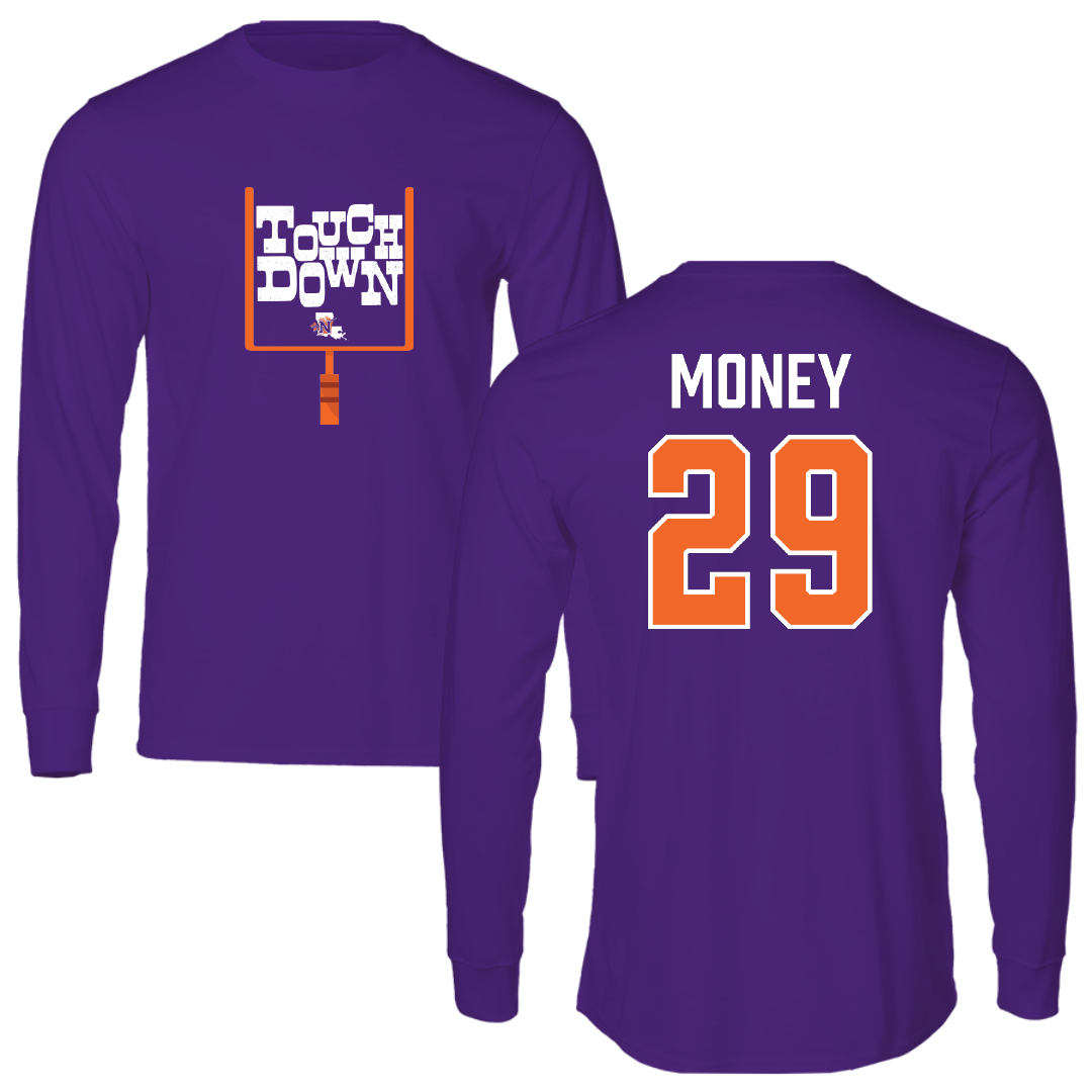 Northwestern State University Football Purple Touchdown Performance Long Sleeve - #29 Brett Money