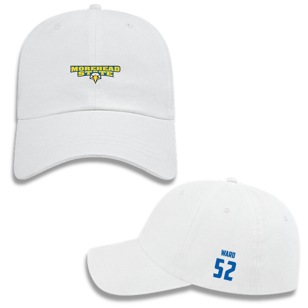 Morehead State University Football White Hat - #52 Frank Ward