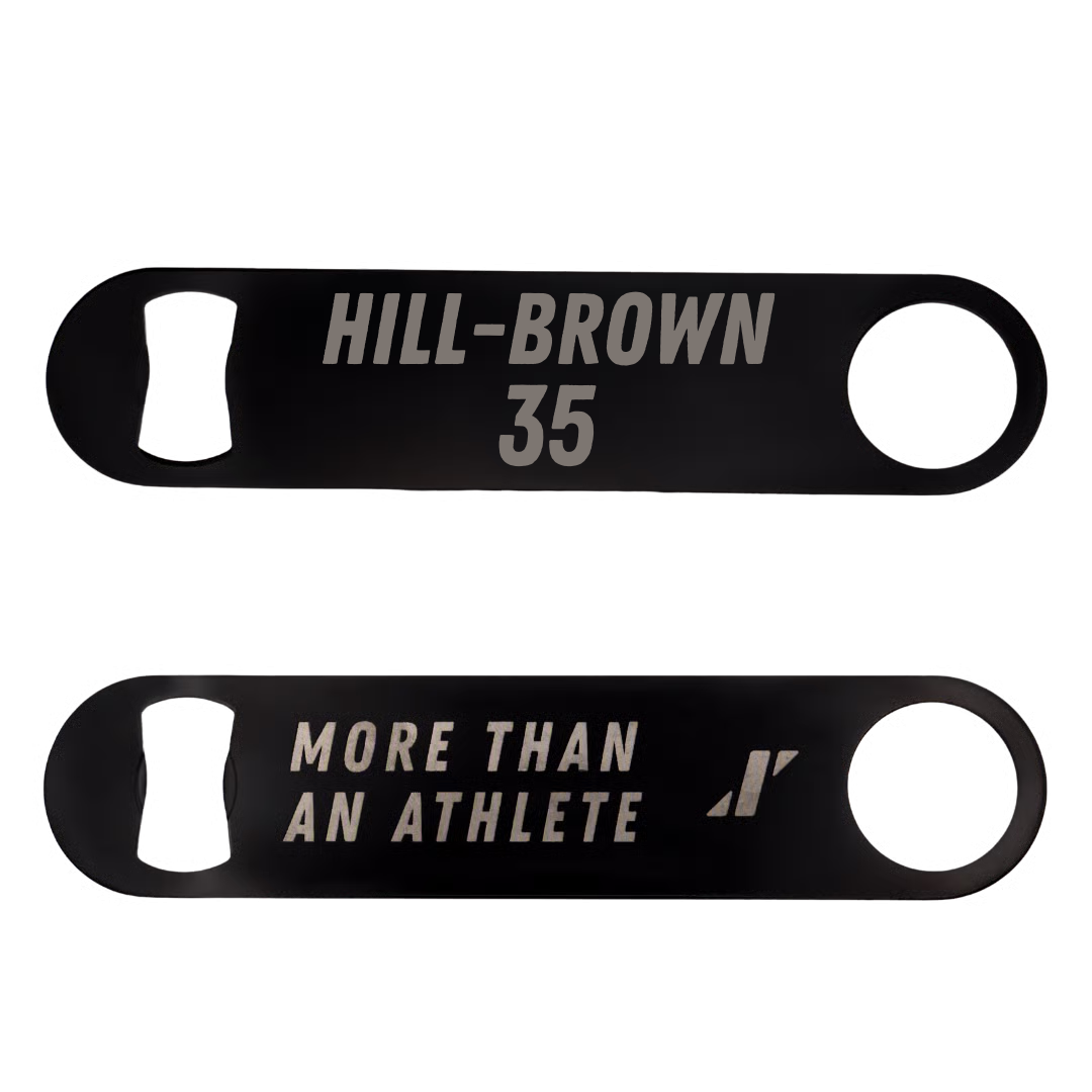 University of California-Riverside Basketball Black Bottle Opener - #35 Tiairra Hill-Brown