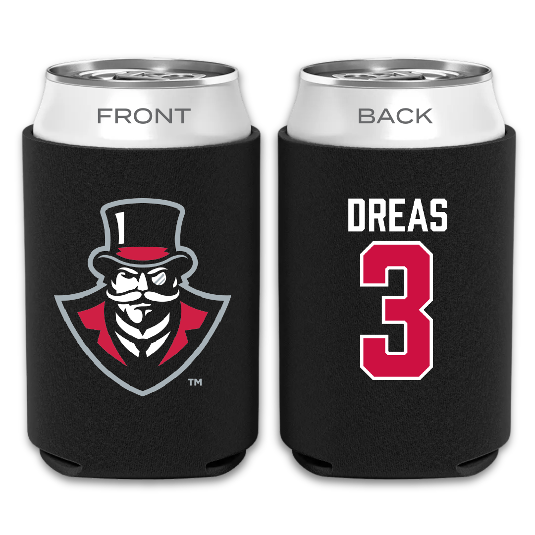 Austin Peay State University Soccer Black Can Cooler - #3 Ellie Dreas