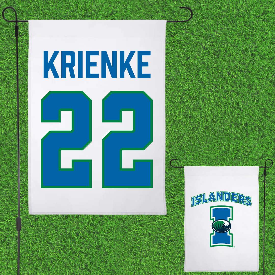 Texas A&M University-Corpus Christi Volleyball White Garden Flag - #22 Katelyn Krienke