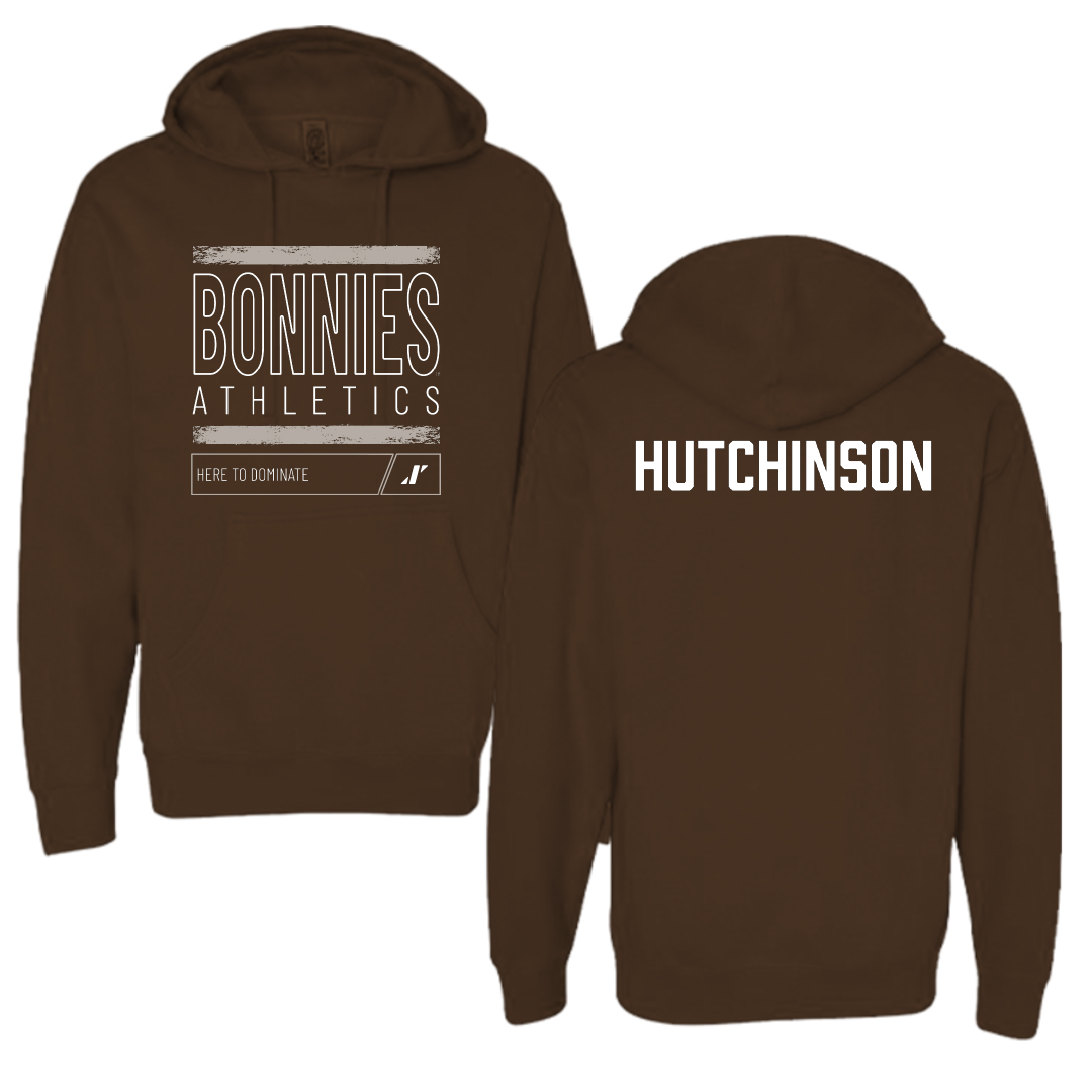 St. Bonaventure University Swimming & Diving Brown Dominate Hoodie - Davis Hutchinson