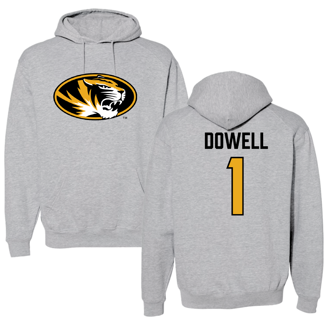 University of Missouri Basketball Sport Gray Hoodie - #1 Shannon Dowell