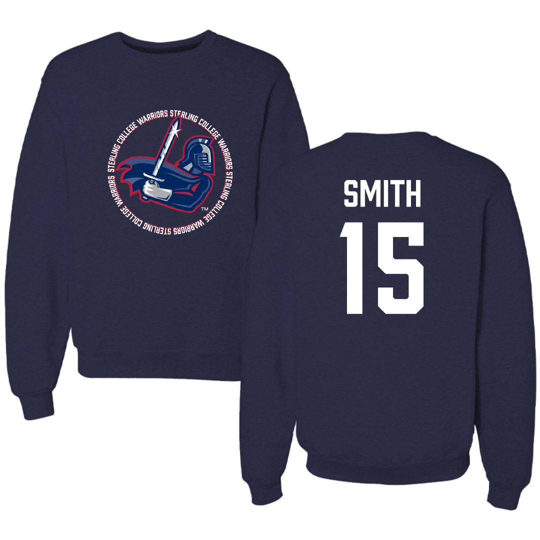 Sterling College Basketball Navy General Crewneck - #15 Julian Smith