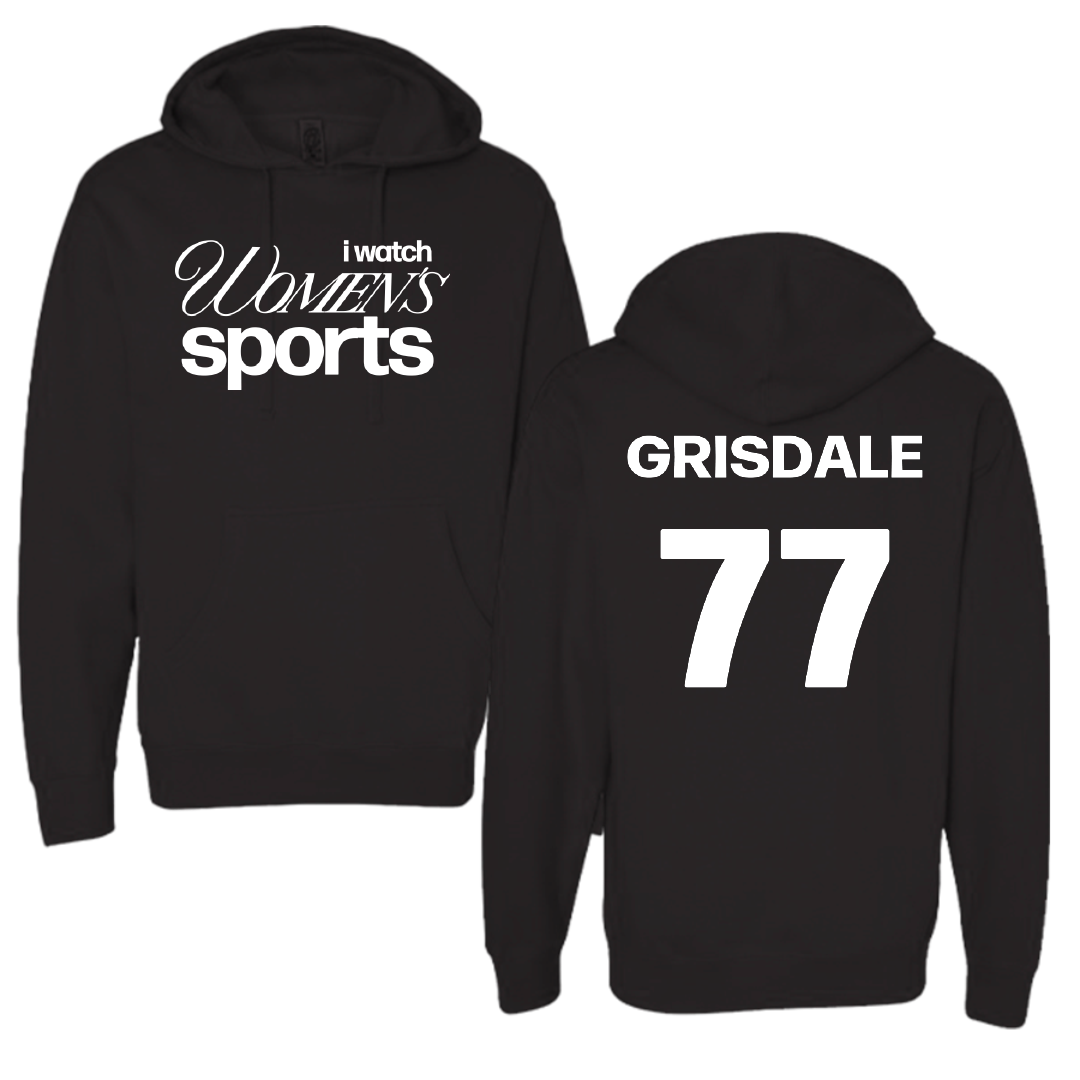 Loyola University-Chicago Soccer Black WHM Hoodie - #77 Faith Grisdale