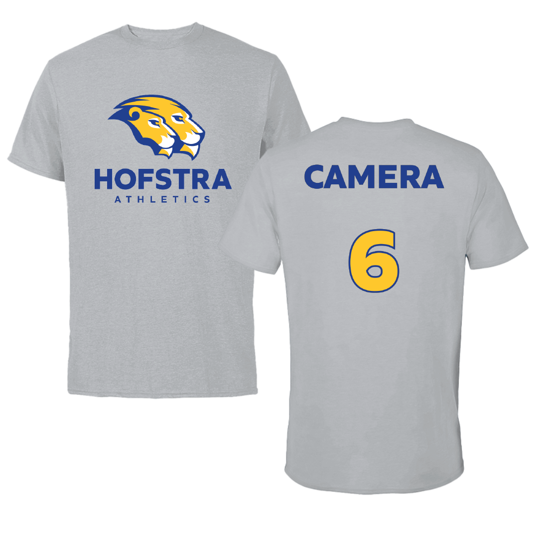 Hofstra University Baseball Sport Gray Tee - #6 Dom Camera