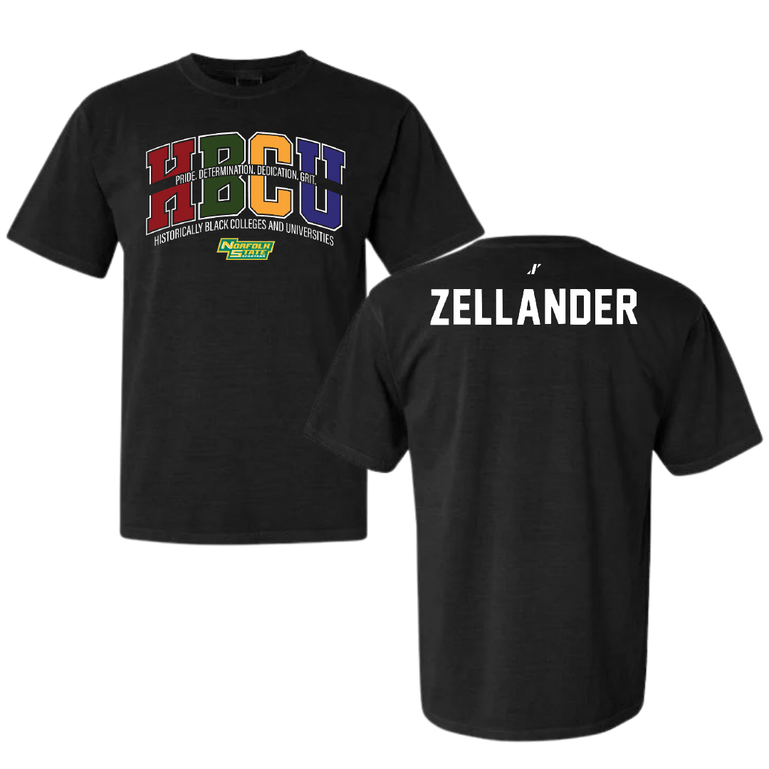 Norfolk State University TF and XC Black HBCU Comfort Colors Tee - Jeremiah Zellander