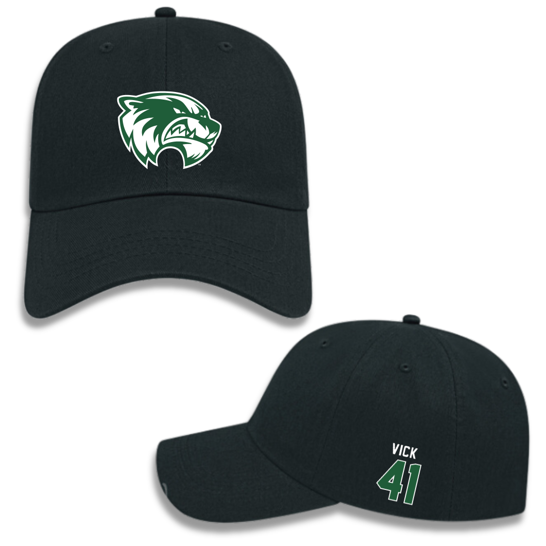 Utah Valley University Baseball Black Hat - #41 Braxton Vick