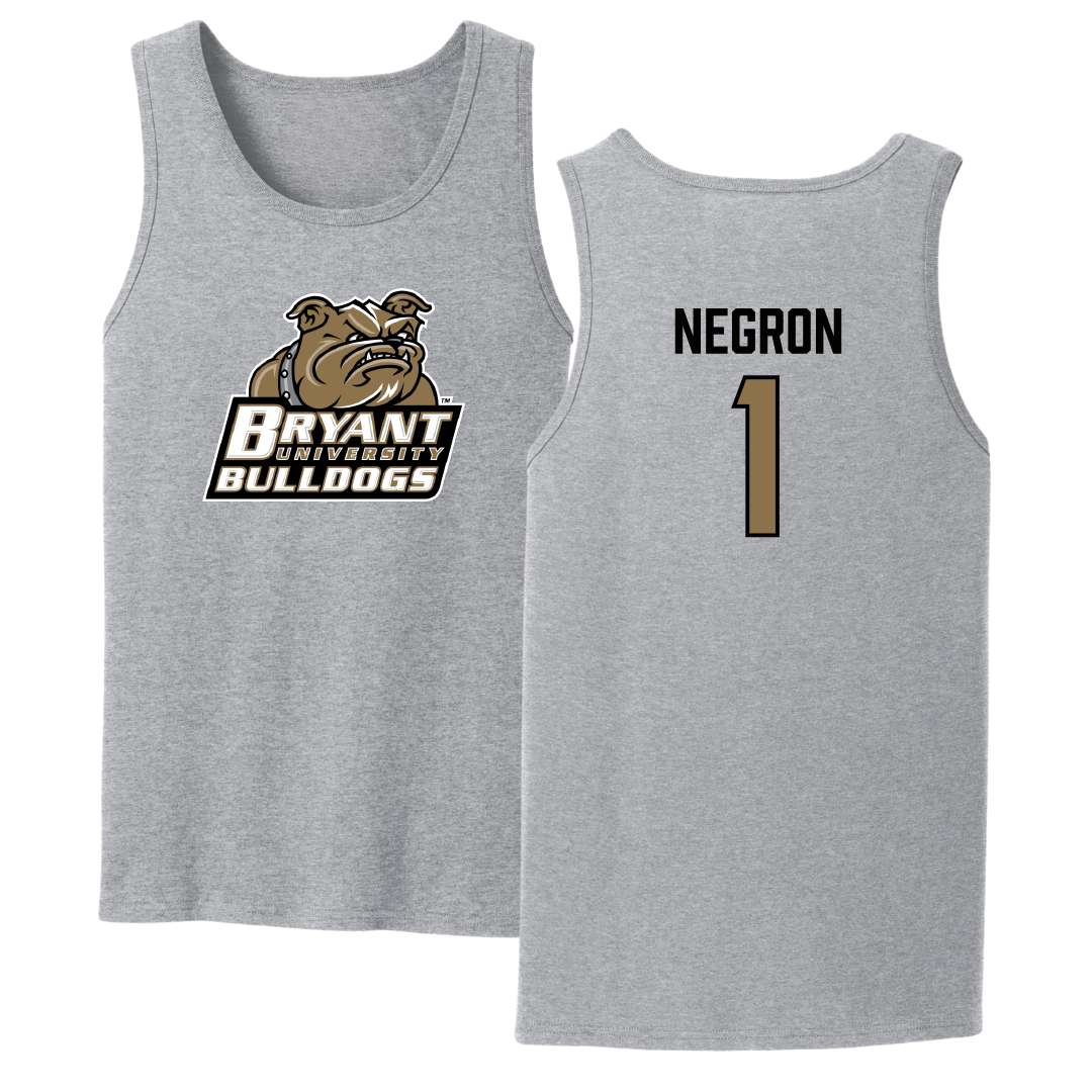 Bryant University Soccer Sport Gray Tank Top - #1 Selena Negron