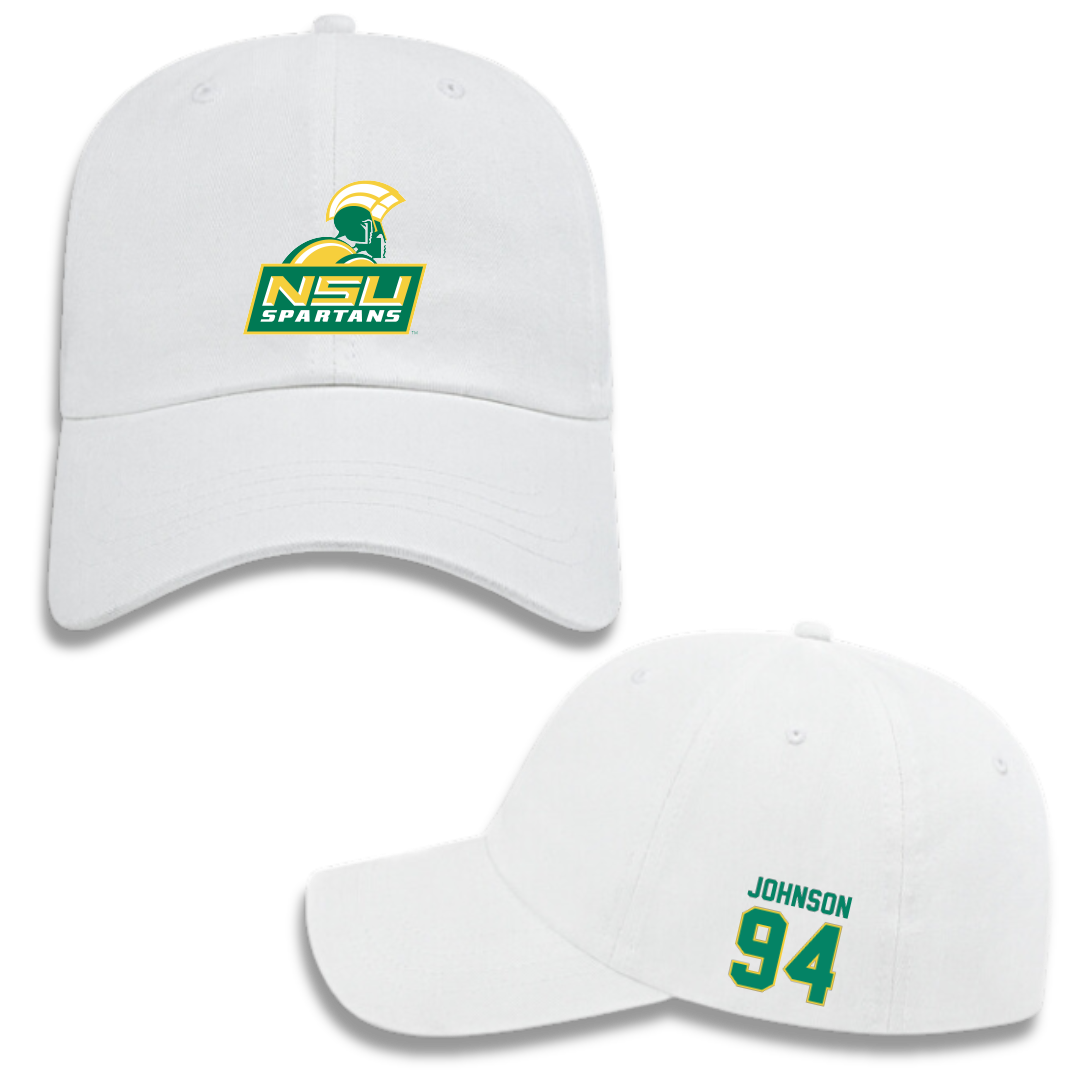 Norfolk State University Football White Hat - #94 Tyler Johnson