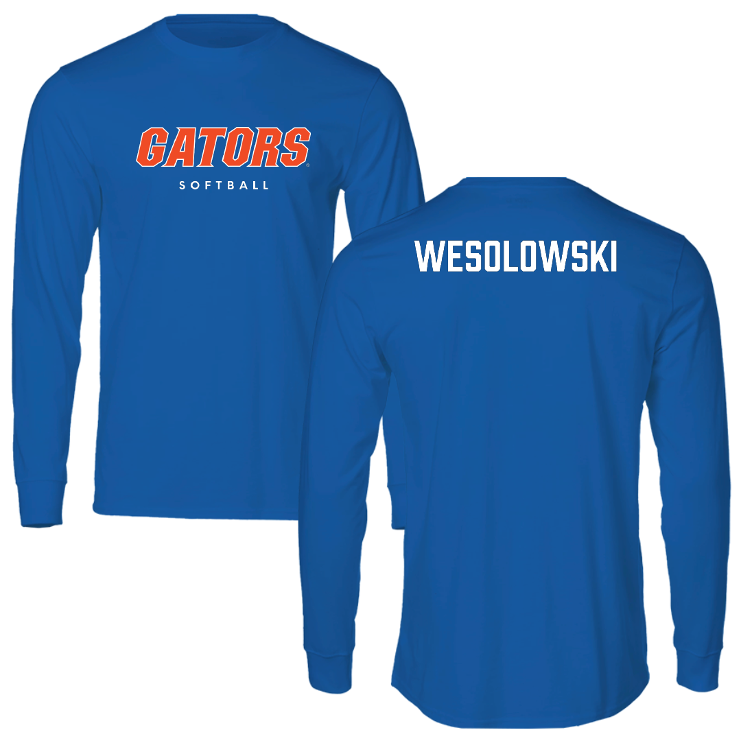 University of Florida Softball True Royal Block Long Sleeve - Ella Wesolowski