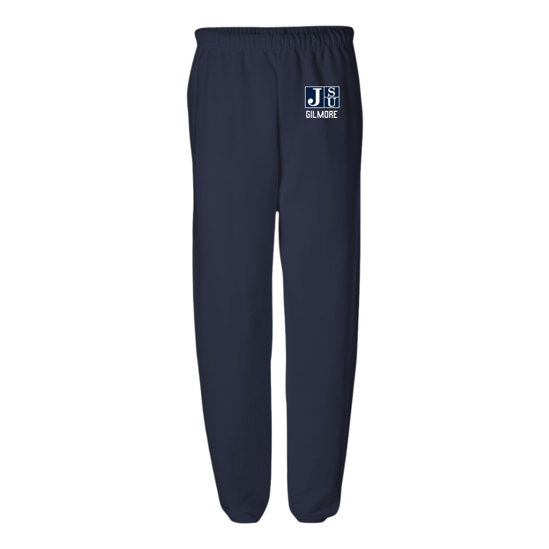 Jackson State University Football Navy Sweatpants - #61 Zyon Gilmore