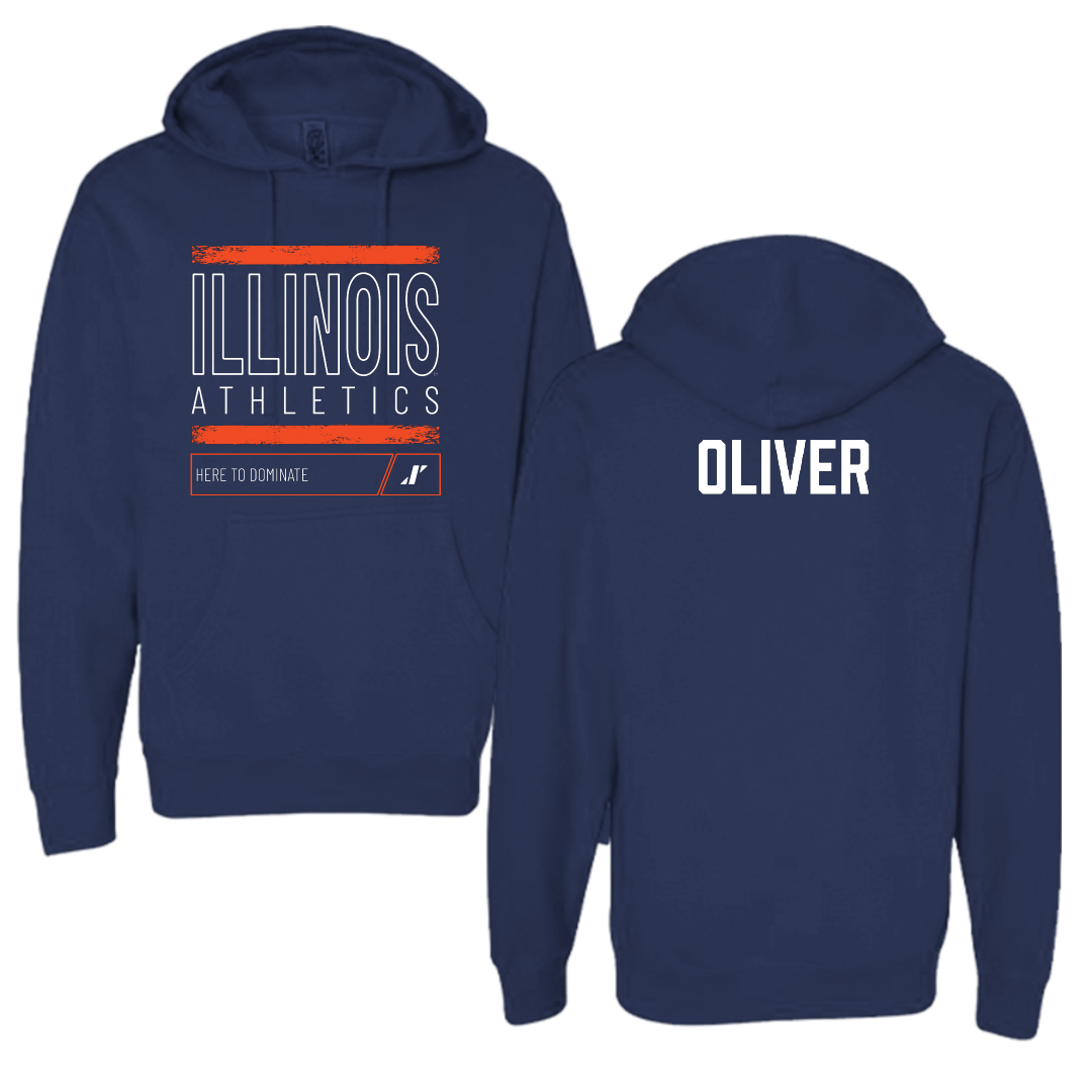 University of Illinois TF and XC Navy Dominate Hoodie - Ashley Oliver
