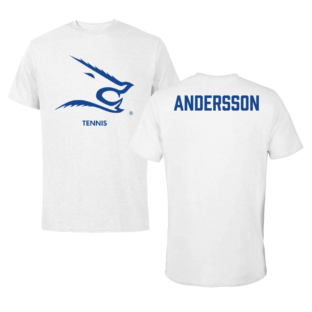 Texas A&M University-Kingsville Tennis (W) White Performance Tee - Annika Andersson