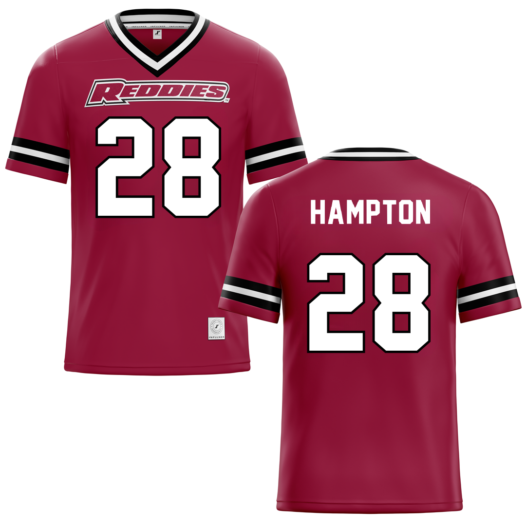 Henderson State University Red Football Jersey - #28 Terrance Hampton