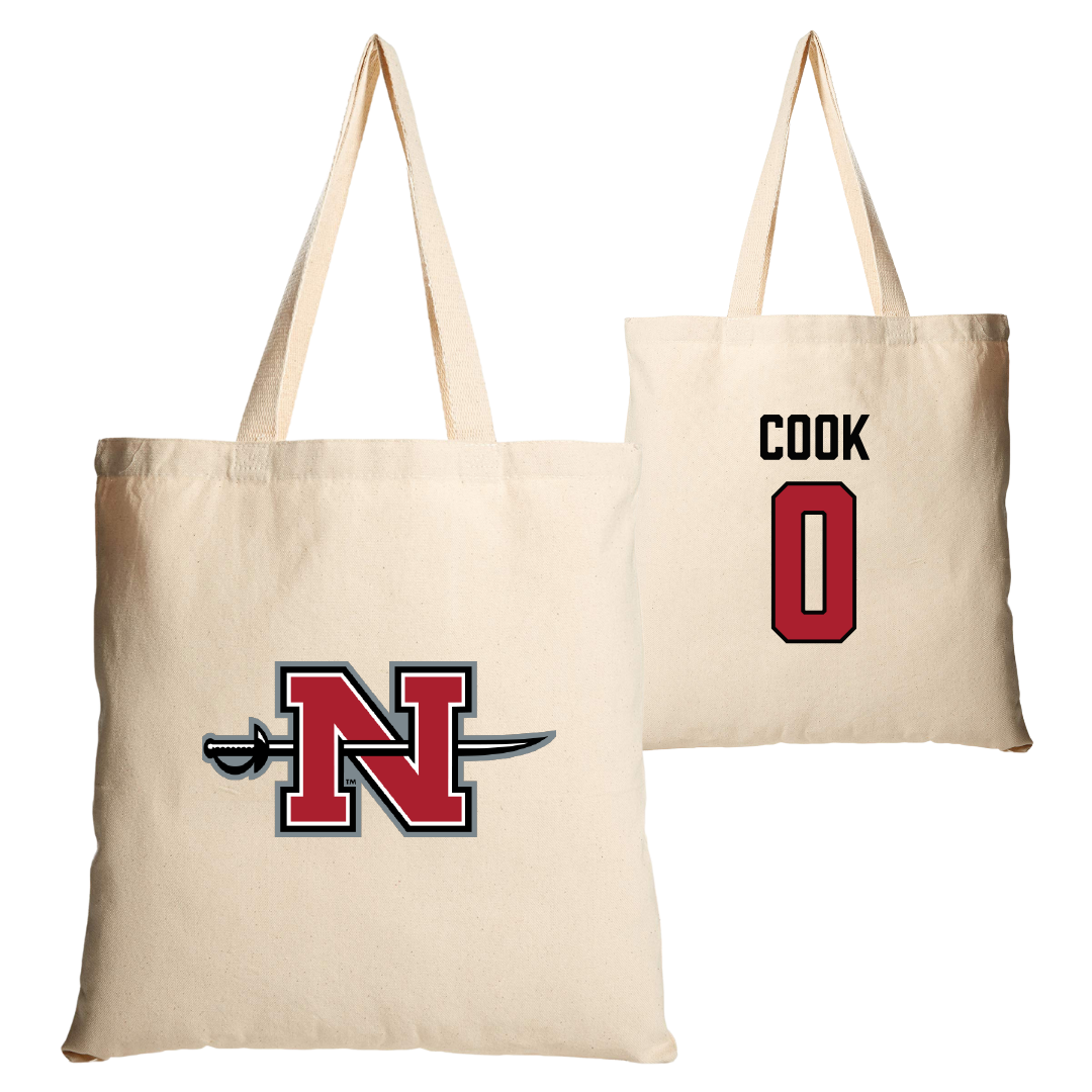 Nicholls State University Soccer Tan Canvas Tote Bag - #0 Megan Cook