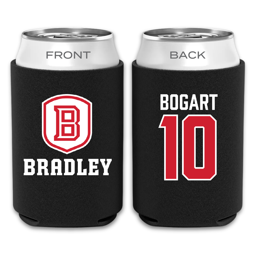 Bradley University Baseball Black Can Cooler - #10 JD Bogart