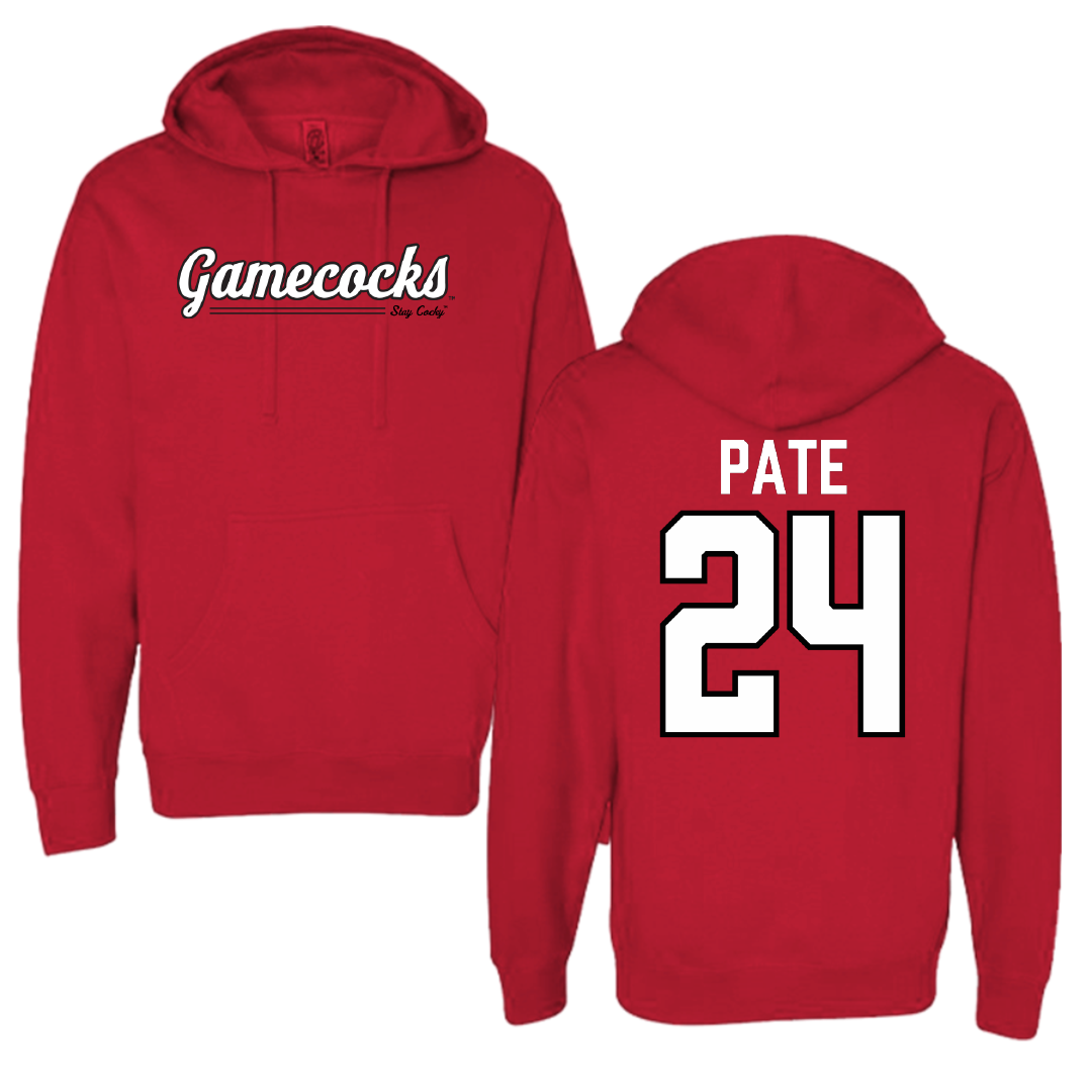 Jacksonville State University Softball Red General Hoodie - #24 Ella Pate
