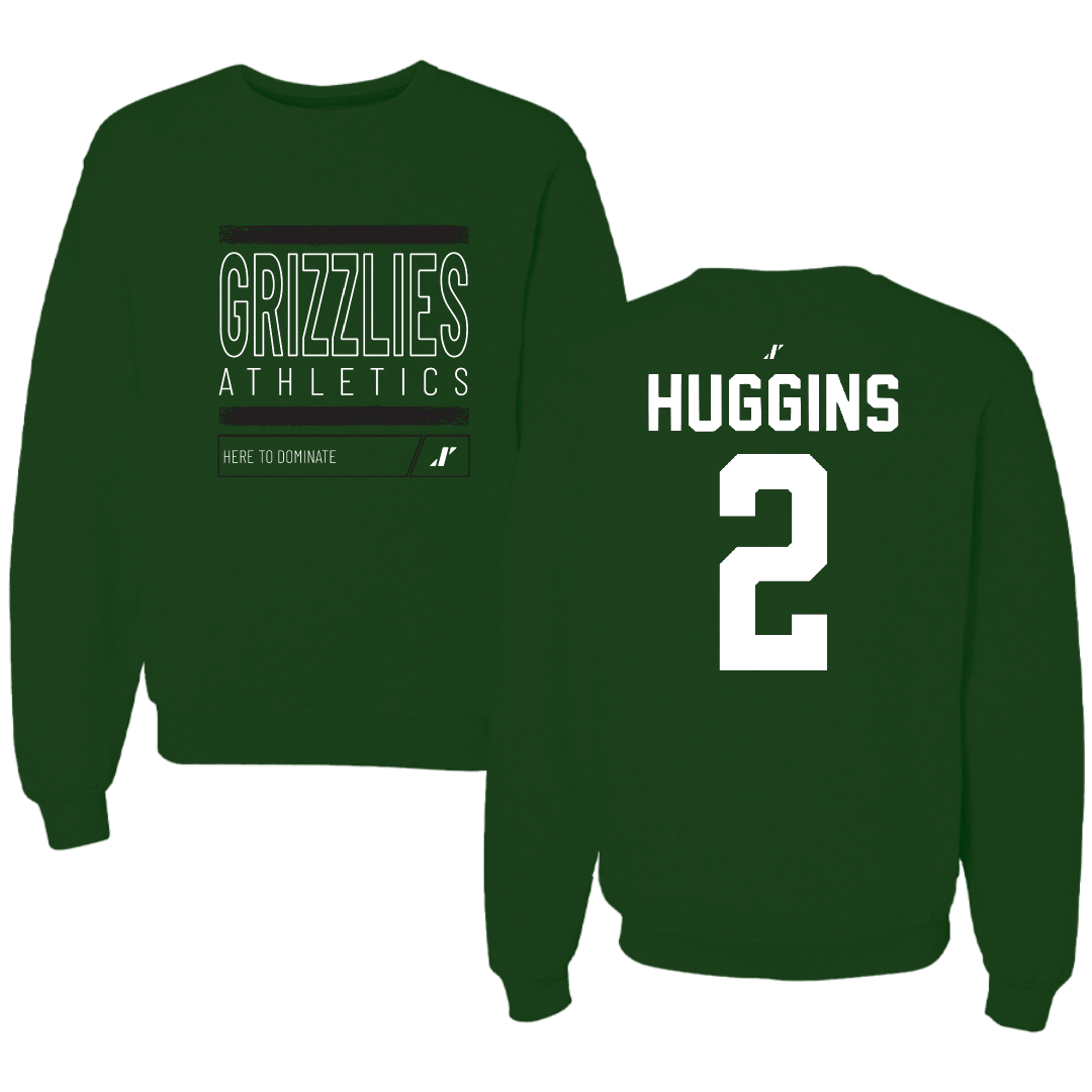 Adams State University Volleyball Forest Green Dominate Crewneck - #2 Anna Huggins