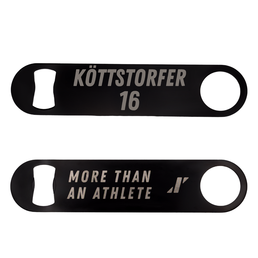Bryant University Football Black Bottle Opener - #16 Lukas Köttstorfer