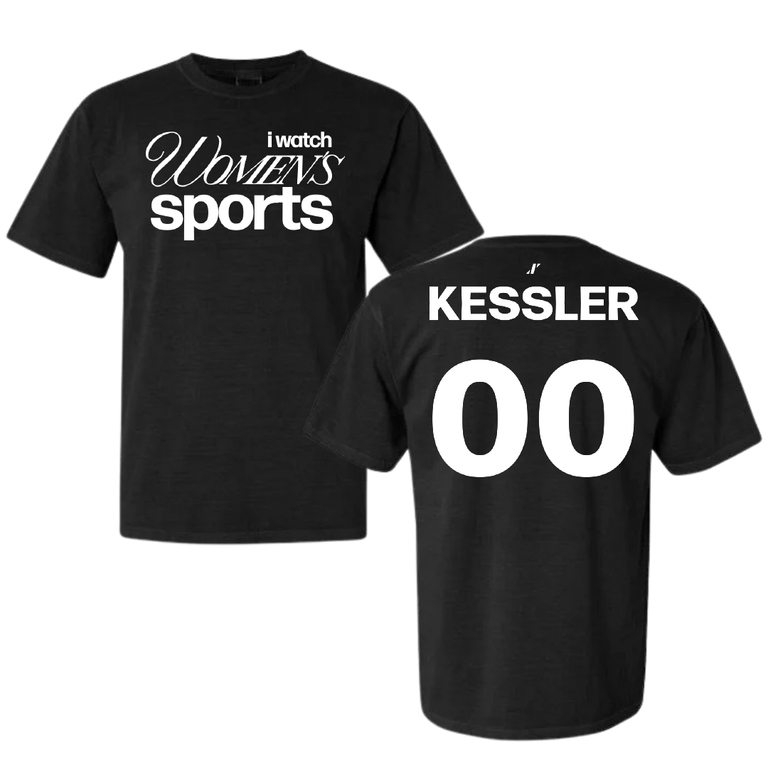 University of Texas at San Antonio Soccer Black WHM Comfort Colors Tee - #00 Jasmine Kessler