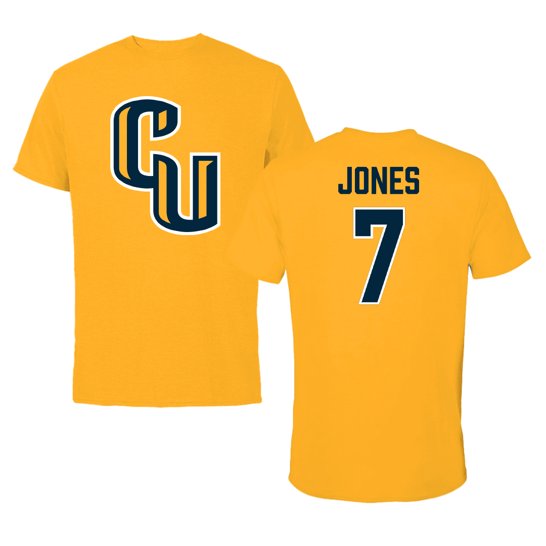 Cedarville University Softball Gold Tee - #7 Madison Jones