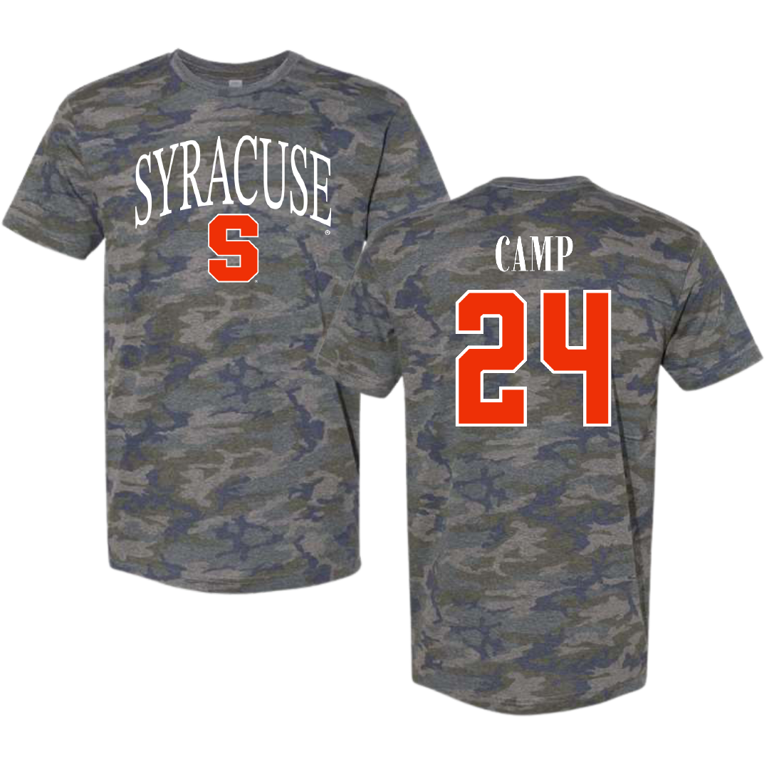 Syracuse University Basketball Vintage Camo Tee - #24 Dominique Camp