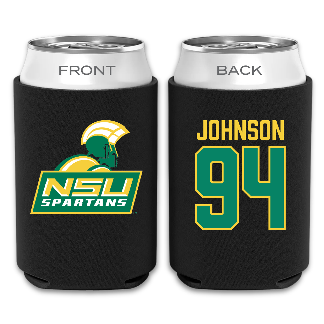 Norfolk State University Football Black Can Cooler - #94 Tyler Johnson