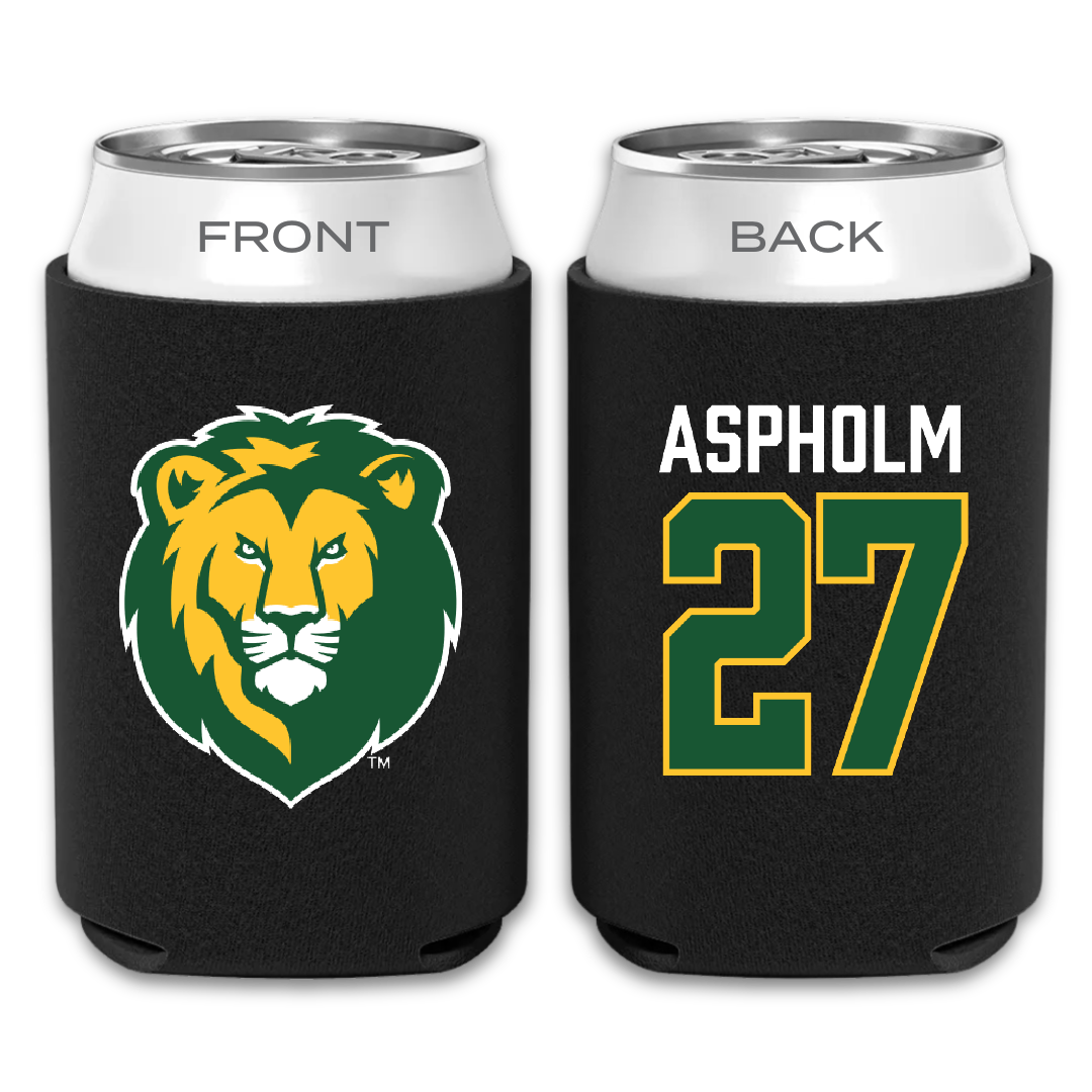 Southeastern Louisiana University Baseball Black Can Cooler - #27 Dalton Aspholm