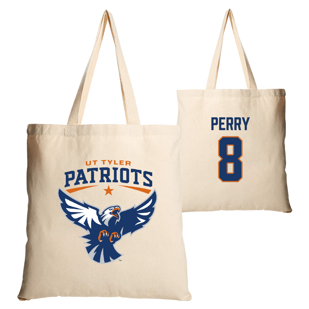 The University of Texas at Tyler Volleyball Tan Canvas Tote Bag - #8 Autumn Perry