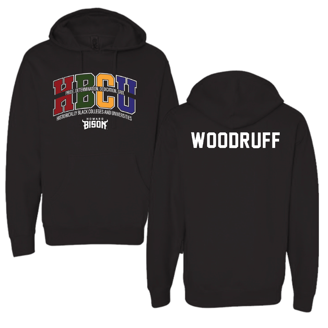 Howard University TF and XC Black HBCU Hoodie - Aniya Woodruff