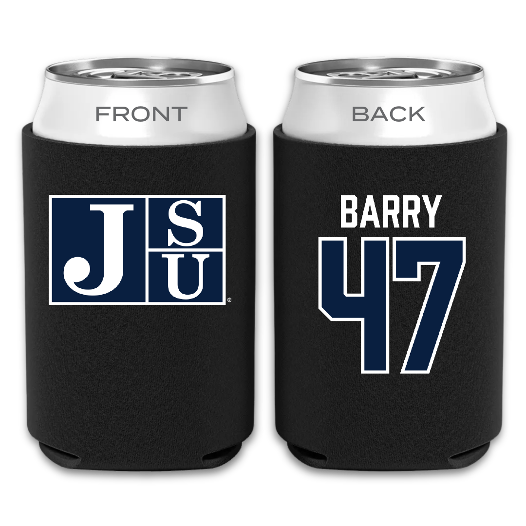 Jackson State University Football Black Can Cooler - #47 Jackson Barry
