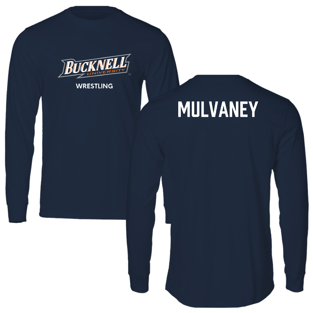 Bucknell University Wrestling (M) Navy Long Sleeve - Noah Mulvaney