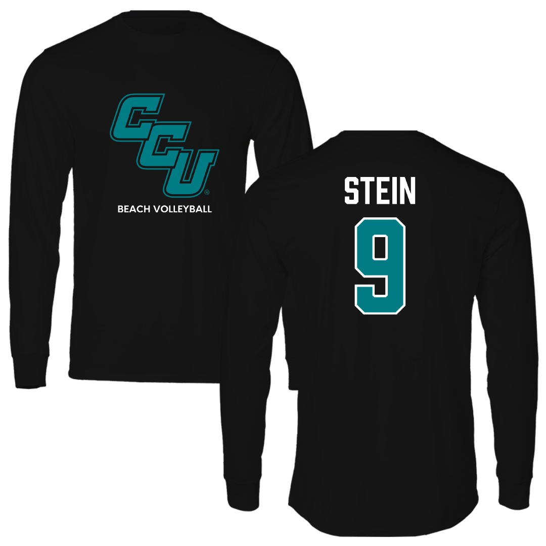 Coastal Carolina University Beach Volleyball Black Performance Long Sleeve - #9 Jillian Stein