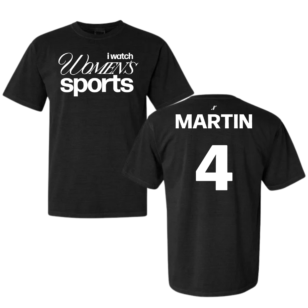 University of Arkansas-Monticello Softball Black WHM Comfort Colors Tee - #4 Makenzie Martin