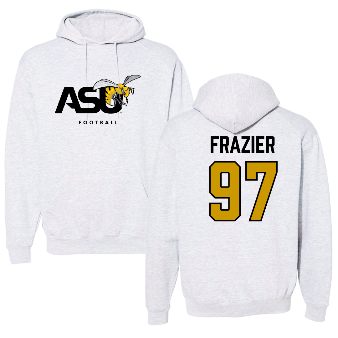 Alabama State University Football Gray Hoodie - #97 Kendarius Frazier